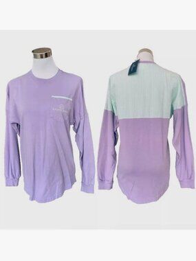 NWT NEW LAUREN JAMES BEACHCOMBER PASTEL MINT SEERSUCKER T-SHIRT SPIRIT JERSEY XS